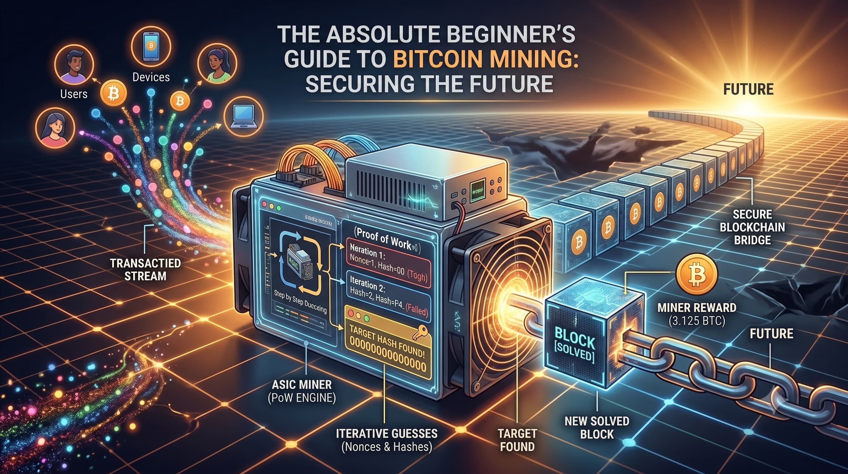 The Absolute Beginner's Guide to Bitcoin Mining: Securing the Future